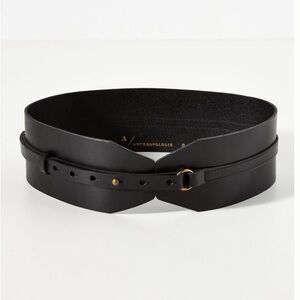 Anthropologie Leather Corset Belt 3X
